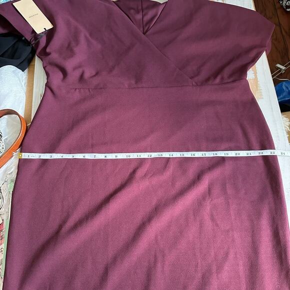 Halogen Cutout Sheath Knee Length Business Casual 
Dress Size XXL Burgundy - Picture 8 of 10